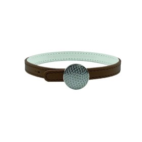 Bracelet fin en cuir – Fermoir finition ruthénium