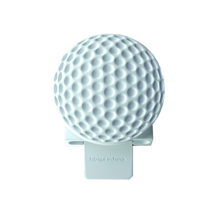 Boucle balle de golf – Finition vernis blanc