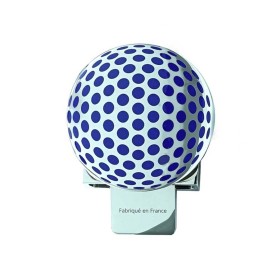 Boucle balle de golf – Finition Palladium alvéoles laquées en bleu