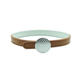 Bracelet fin en cuir – Fermoir personnalisable finition palladium
