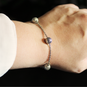 Bracelet chaîne – Finition palladium