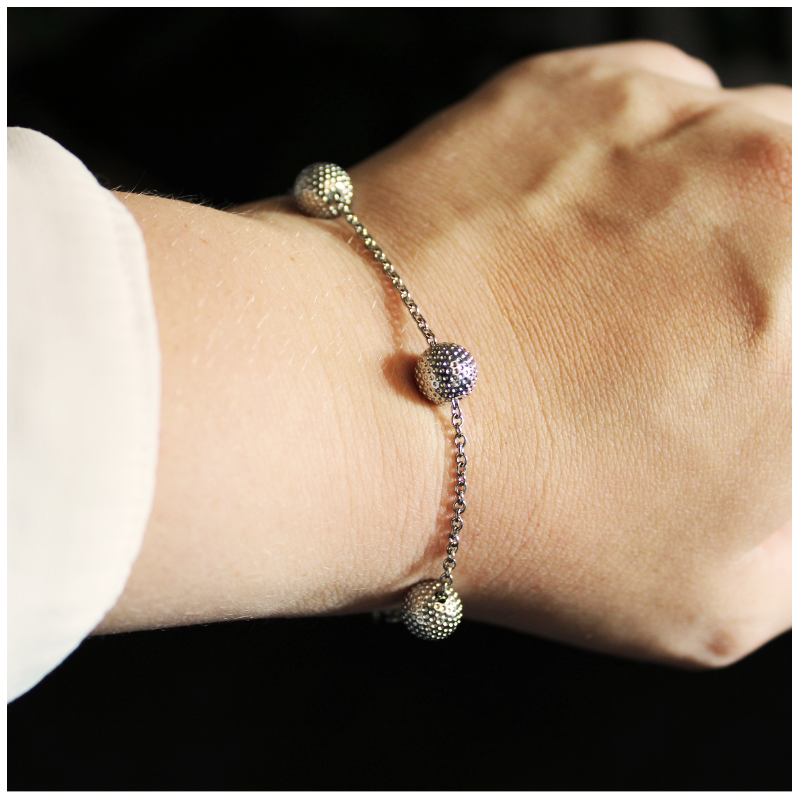 Bracelet chaîne – Finition palladium